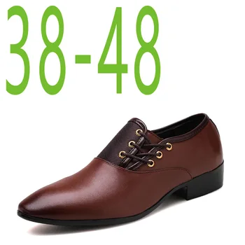 Plus Size Pointed Toe Men Dress Shoes Formal Shoes Leather 2021 Spring Fall Lace up Business Wedding Shoes Suit Office Shoe
Plus Size Pointed Toe Men Dress Shoes Formal Shoes Leather 2021 Spring Fall Lace up Business Wedding Shoes Suit Office Shoe