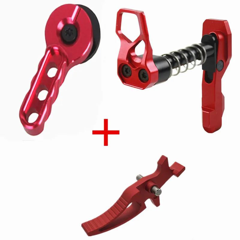 New IPSC CNC Aluminum Timer trigger&Magazine Release Catch&Safety Selector Switch Lever set For M4/M16 Airsoft AEG Hunting Party
New IPSC CNC Aluminum Timer trigger&Magazine Release Catch&Safety Selector Switch Lever set For M4/M16 Airsoft AEG Hunting Party