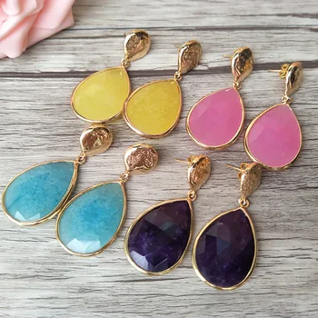 8 Pairs pink Teardrop opal Stone Earrings,gold color Gem stone Dangle Earrings,Cat Eyes'Stone Earrings Jewelry ER203
8 Pairs pink Teardrop opal Stone Earrings,gold color Gem stone Dangle Earrings,Cat Eyes'Stone Earrings Jewelry ER203