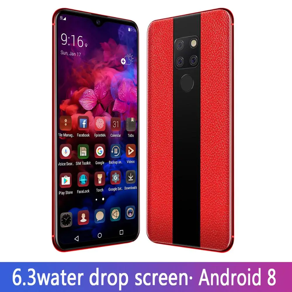 Luxury smartphone 6.3 inch water drop screen android mobile phone fingerprint face ID cell phone leather texture C Bluetooth 3.5
Luxury smartphone 6.3 inch water drop screen android mobile phone fingerprint face ID cell phone leather texture C Bluetooth 3.5