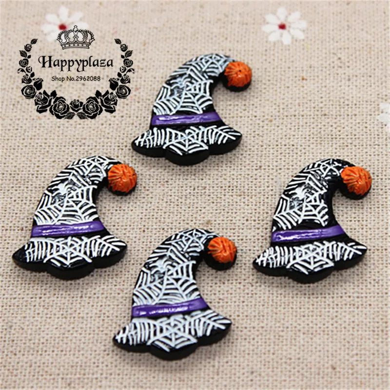 10pcs Resin Halloween Black Spiderweb Hat Flatback Cabochon Miniature Art Supply Decoration Charm Craft DIY,27*29m
10pcs Resin Halloween Black Spiderweb Hat Flatback Cabochon Miniature Art Supply Decoration Charm Craft DIY,27*29m