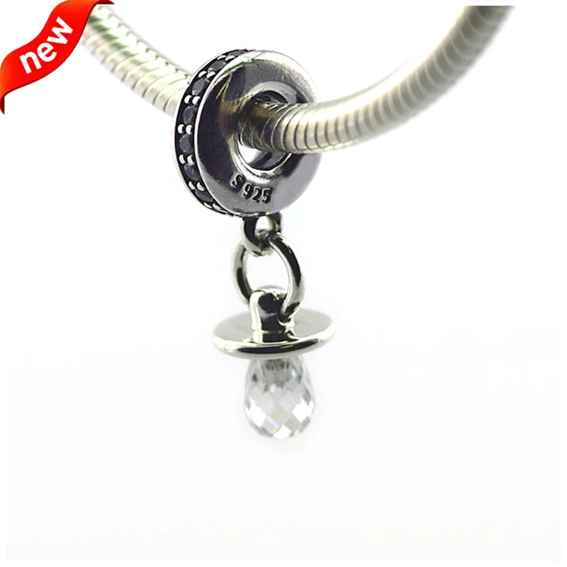 Pacifier Bead Charms Real 925 Sterling Silver Jewelry Fits Pandora Bracelets Beads for Jewelry Making Wholesale kralen pulsera
Pacifier Bead Charms Real 925 Sterling Silver Jewelry Fits Pandora Bracelets Beads for Jewelry Making Wholesale kralen pulsera