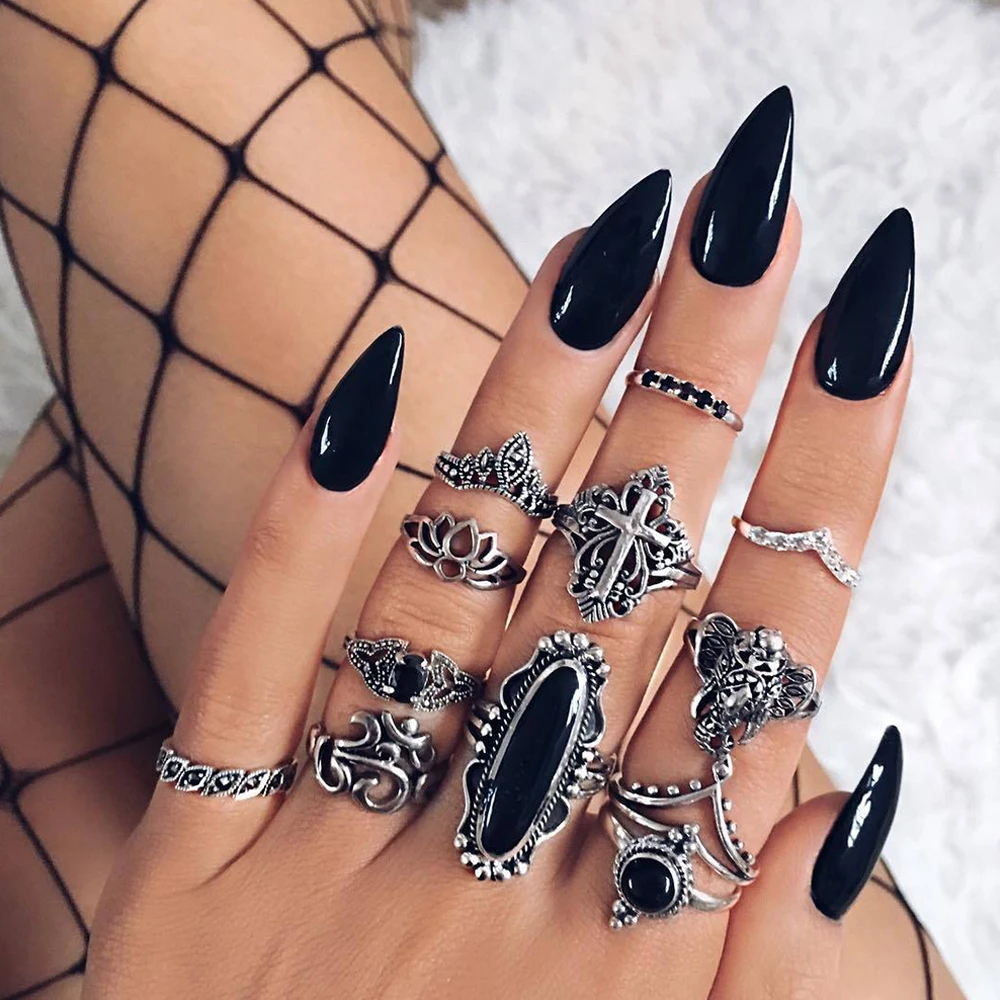 12 Pcs/Set Women Personality Punk Big Gem Cross Lotus Elephant Heart Silver Ring Set Party Wedding Jewelry Rings Gift
12 Pcs/Set Women Personality Punk Big Gem Cross Lotus Elephant Heart Silver Ring Set Party Wedding Jewelry Rings Gift
