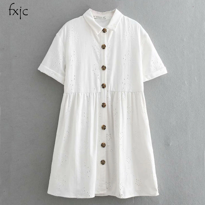 Women's Vintage Mini Dress Casual Lapel Waist Dress Straight Cutout Single Breasted Dress 2019 Women's Dress
Women's Vintage Mini Dress Casual Lapel Waist Dress Straight Cutout Single Breasted Dress 2019 Women's Dress