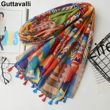 Guttavalli Women Shine Geometric Cotton Tassels Long Shawl Female Soft Patchwork Colors Wraps Chevron Sunscreen Stripes Scarves
Guttavalli Women Shine Geometric Cotton Tassels Long Shawl Female Soft Patchwork Colors Wraps Chevron Sunscreen Stripes Scarves