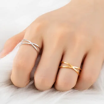 Fashion Golden Silver Color Cross Rings for Women Metal Surfer Midi Open Adjust Ring Knuckle Surf Rings Ocean Wire Ring Jewelry
Fashion Golden Silver Color Cross Rings for Women Metal Surfer Midi Open Adjust Ring Knuckle Surf Rings Ocean Wire Ring Jewelry