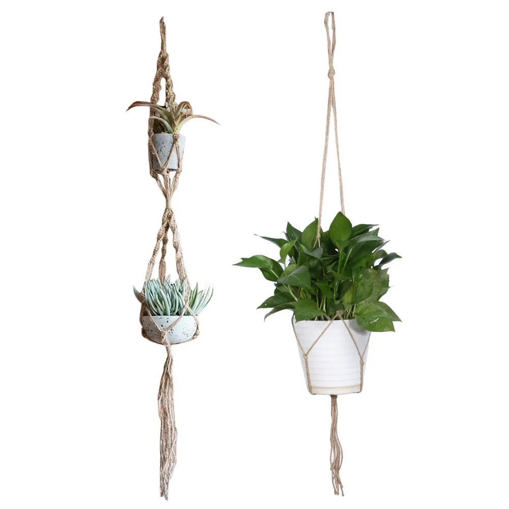 Macrame Plant Hanger Flowerpot Holder Gardenpot Lifting Rope String Garden Home Decoration Flower Plant Display
Macrame Plant Hanger Flowerpot Holder Gardenpot Lifting Rope String Garden Home Decoration Flower Plant Display