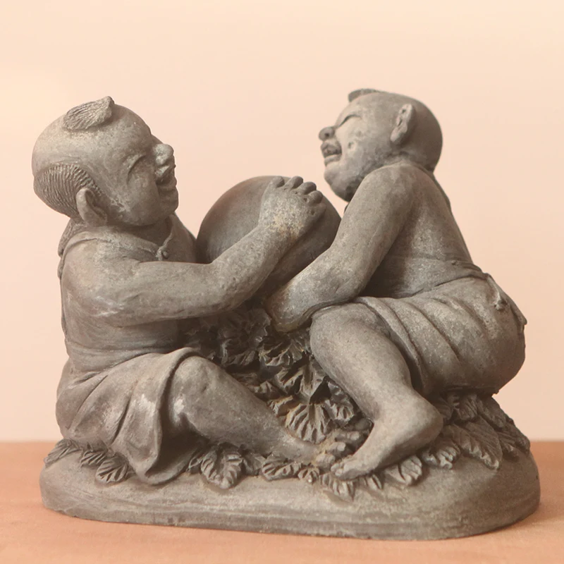 18cm chinese style Children play Handmade Statue Clay Sculpture Wood Resin Lacquerware Customizable Home Decoration escultura
18cm chinese style Children play Handmade Statue Clay Sculpture Wood Resin Lacquerware Customizable Home Decoration escultura