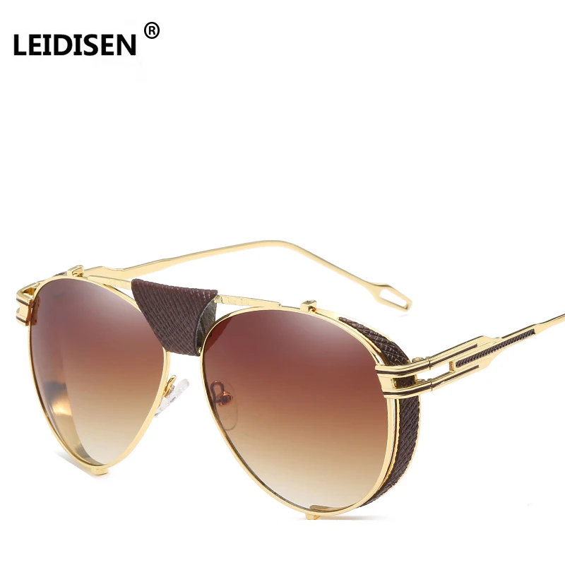LEIDISEN 2018 New Steampunk Sunglasses Men Women Brand Designer Vintage Sun Glasses For Male Female Metal Steam Punk Goggles
LEIDISEN 2018 New Steampunk Sunglasses Men Women Brand Designer Vintage Sun Glasses For Male Female Metal Steam Punk Goggles