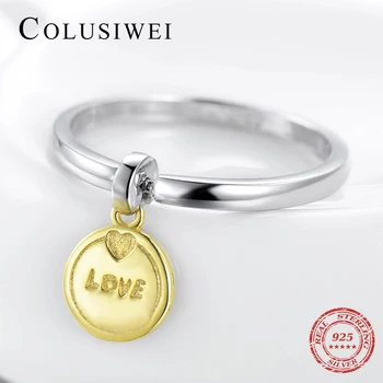Colusiwe New Arrival 925 Sterling Silver Fashion Swing Gold Color Love Finger Ring For Women Simple Classic Silver Jewelry Anel 
Colusiwe New Arrival 925 Sterling Silver Fashion Swing Gold Color Love Finger Ring For Women Simple Classic Silver Jewelry Anel