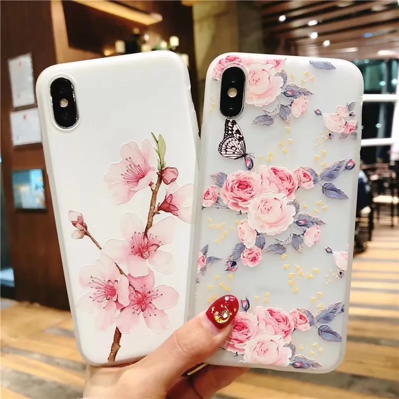TPU Mobile Phone Case for IPhone 7 Plus for IPhone 8 Plus Embossed Design 3D Relief Soft Silicone Flowers Fitted Case Anti-knock
TPU Mobile Phone Case for IPhone 7 Plus for IPhone 8 Plus Embossed Design 3D Relief Soft Silicone Flowers Fitted Case Anti-knock