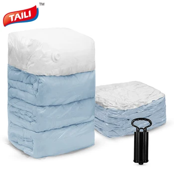 6 Pack Cube Vacuum Storage Bags Jumbo Extra Large Compressed Space Saver Bags with Hand-Pump for Travel for Pillows Comforter
6 Pack Cube Vacuum Storage Bags Jumbo Extra Large Compressed Space Saver Bags with Hand-Pump for Travel for Pillows Comforter