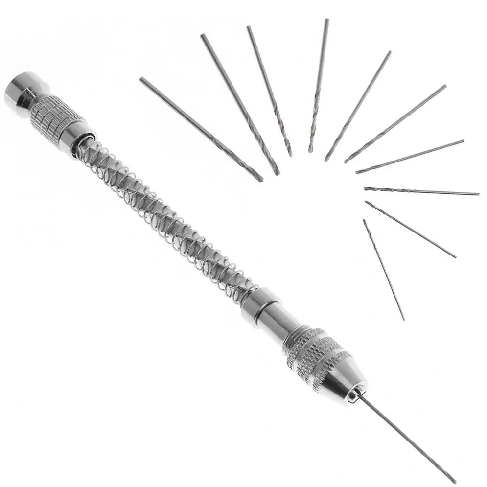 12pcs/lot Mini Semi-Automatic 0 - 2MM Hand Twist Drill Kits with Straight Shank for Wood Plastic Rubber Tool Accessories
12pcs/lot Mini Semi-Automatic 0 - 2MM Hand Twist Drill Kits with Straight Shank for Wood Plastic Rubber Tool Accessories