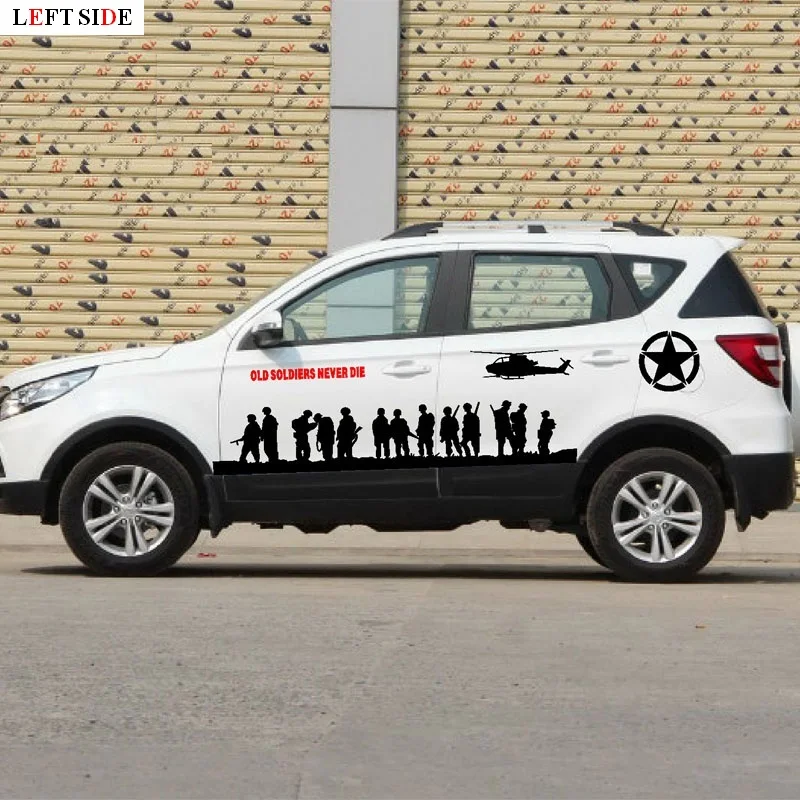 LEFT SIDE Car Stickers Old Soldiers Never Die Game Big Personality for Both Side Body Waterproof Wonderful Cool Boy New Design
LEFT SIDE Car Stickers Old Soldiers Never Die Game Big Personality for Both Side Body Waterproof Wonderful Cool Boy New Design