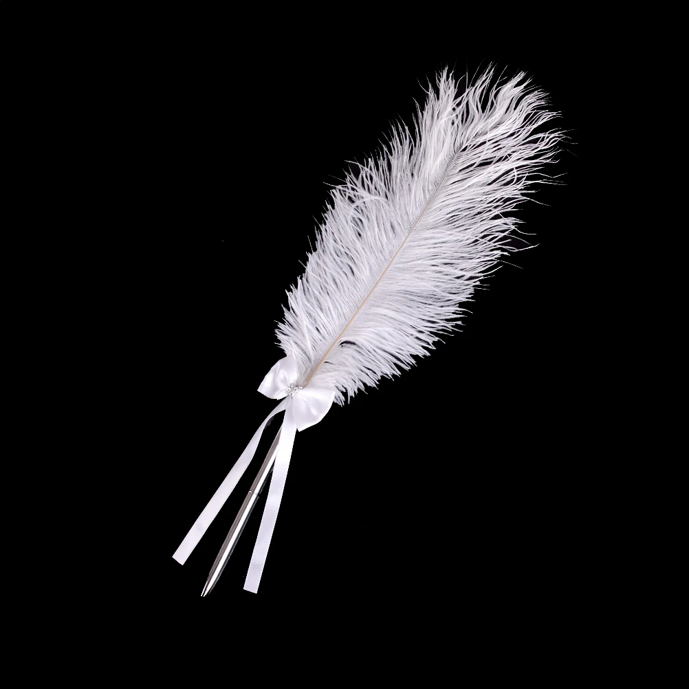 Wedding Reception White Ostrich Feather Quill Guest Book Signing Pen Office School Kawaii Supplies cheap
Wedding Reception White Ostrich Feather Quill Guest Book Signing Pen Office School Kawaii Supplies cheap