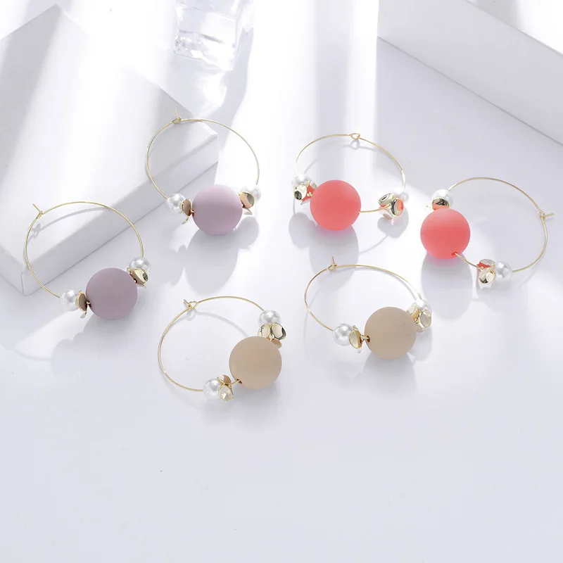 Gold Color Circle Ball Pendant Earrings For Women Alloy Round Simulated Pearl Drop Earring Fashion Jewelry pendientes mujer 2019
Gold Color Circle Ball Pendant Earrings For Women Alloy Round Simulated Pearl Drop Earring Fashion Jewelry pendientes mujer 2019