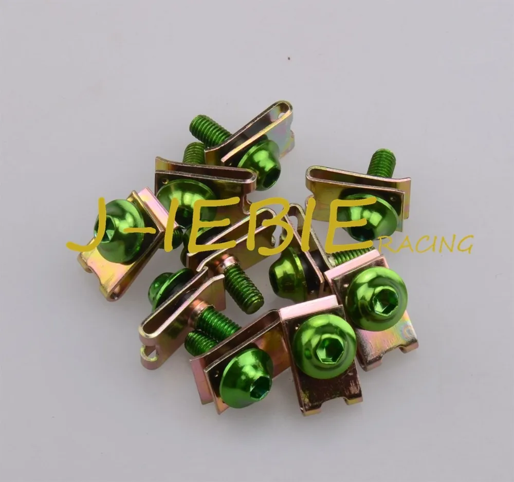 Для Kawasaki Ninja ZX6R ZX7R ZX10R ZX14R EX250 EX300 ZX9R ER-6N Versys 650 Z1000/R ZZR1100 10 шт. M5 болты с ЧПУ | Автомобили