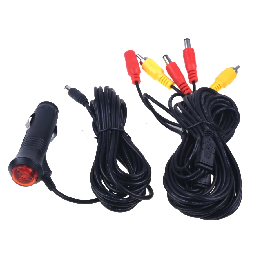 7 Meters +3M RCA Video Power Cable For Rearview Camera Connect Car Monitor to Car Cigarette Lighter Adapter
7 Meters +3M RCA Video Power Cable For Rearview Camera Connect Car Monitor to Car Cigarette Lighter Adapter