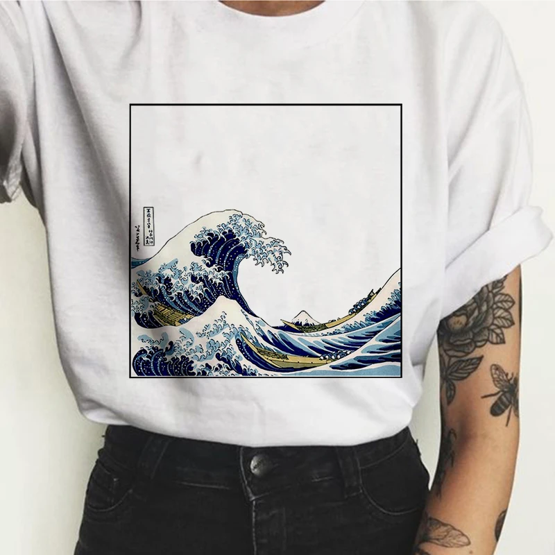 2019Women's New Japanese Wave Printing Harajuku Large Size S-2XL Tide New Short-sleeved O-neck T-shirt Summer
2019Women's New Japanese Wave Printing Harajuku Large Size S-2XL Tide New Short-sleeved O-neck T-shirt Summer