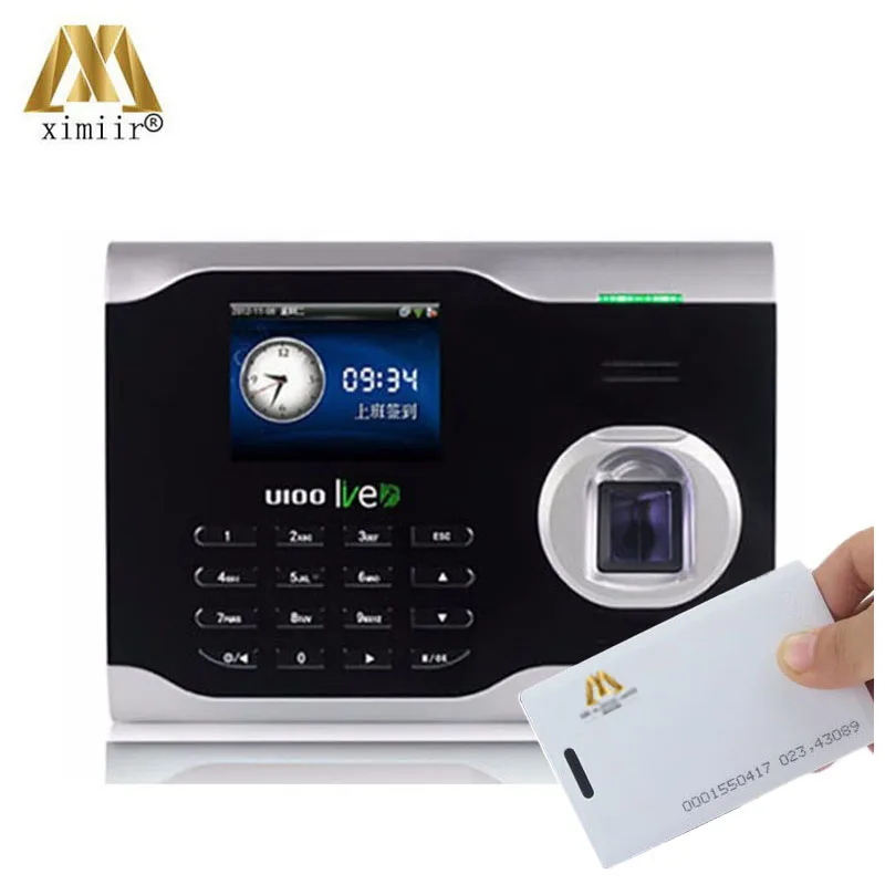 3200 fingerprint capacity U100 RFID card and fingerprint time clock optical sensor fingerprint time attendance with TCP/IP
3200 fingerprint capacity U100 RFID card and fingerprint time clock optical sensor fingerprint time attendance with TCP/IP