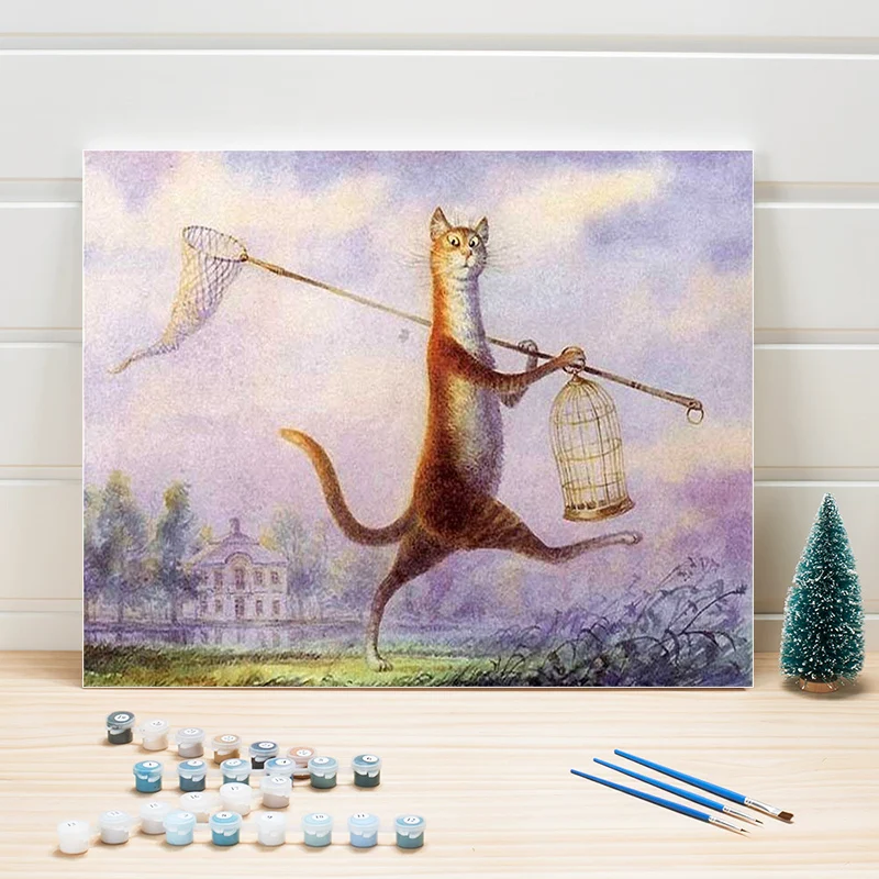 Coloring By Numbers For Adults Animal Acrylic, Picture By Number Cartoon Cat 40x50cm Paints Painting Canvas For Living Room Wall
Coloring By Numbers For Adults Animal Acrylic, Picture By Number Cartoon Cat 40x50cm Paints Painting Canvas For Living Room Wall