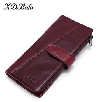 X.D.BOLO Women Purses Long Zipper 100% Genuine Leather Ladies Clutch Bags With Cellphone Holder High Quality Card Holder Wallet
X.D.BOLO Women Purses Long Zipper 100% Genuine Leather Ladies Clutch Bags With Cellphone Holder High Quality Card Holder Wallet