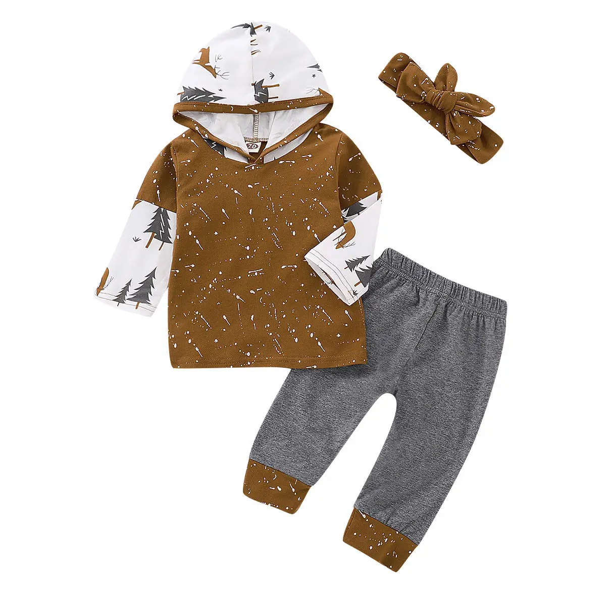 3PCS Set Newborn Baby Boy Girl Clothes Fall Autumn Long Sleeve Hooded Tops Long Pant Headband Outfits Clothing Set for 0-24M
3PCS Set Newborn Baby Boy Girl Clothes Fall Autumn Long Sleeve Hooded Tops Long Pant Headband Outfits Clothing Set for 0-24M