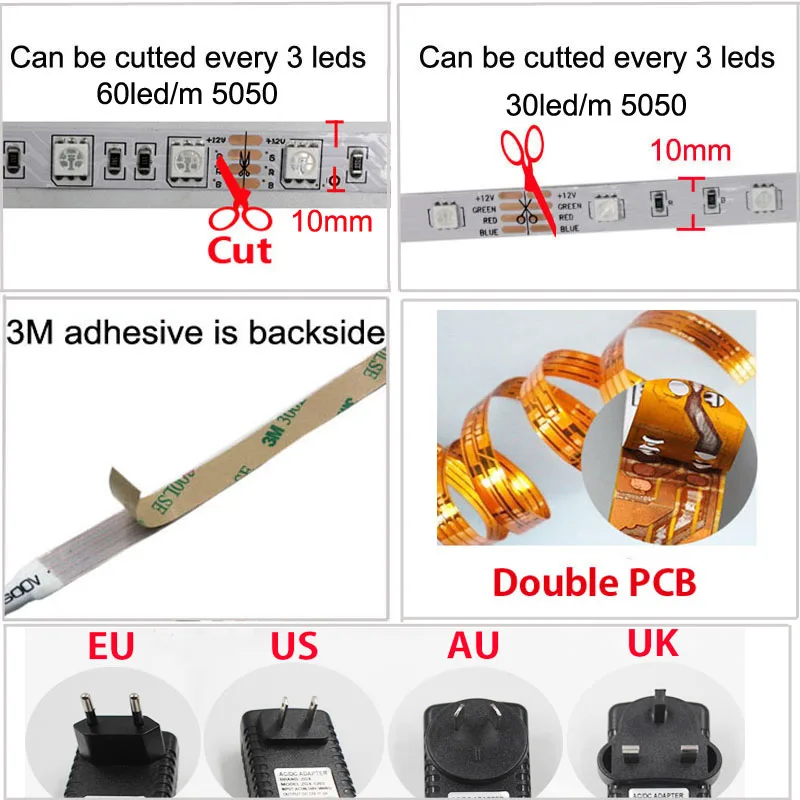 WiFi 60led 5050 led strip 12