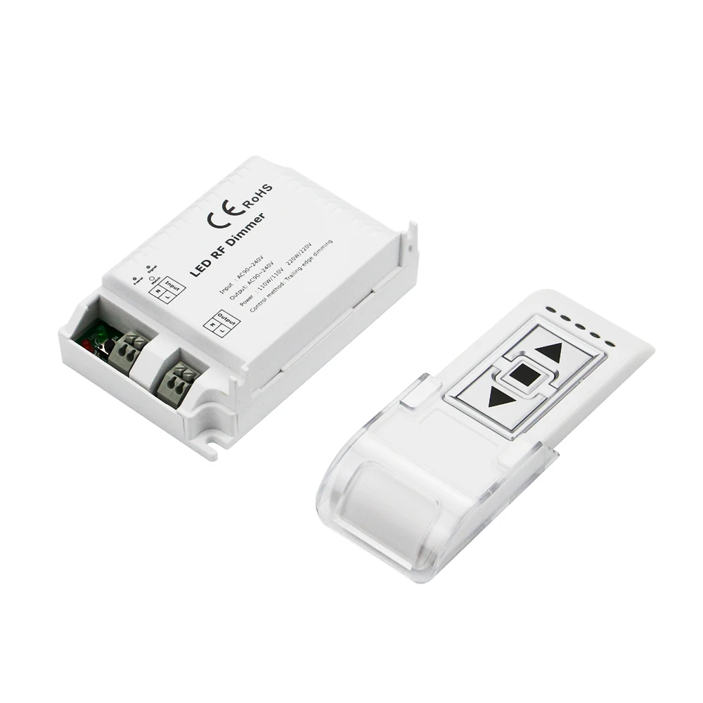 LED RF DIMMER DM014 High Voltage AC90-240V 1 Channel Trailing Edge Dimming 110W/220W 3 Key with Remote LED RF Dimmer Controller
LED RF DIMMER DM014 High Voltage AC90-240V 1 Channel Trailing Edge Dimming 110W/220W 3 Key with Remote LED RF Dimmer Controller