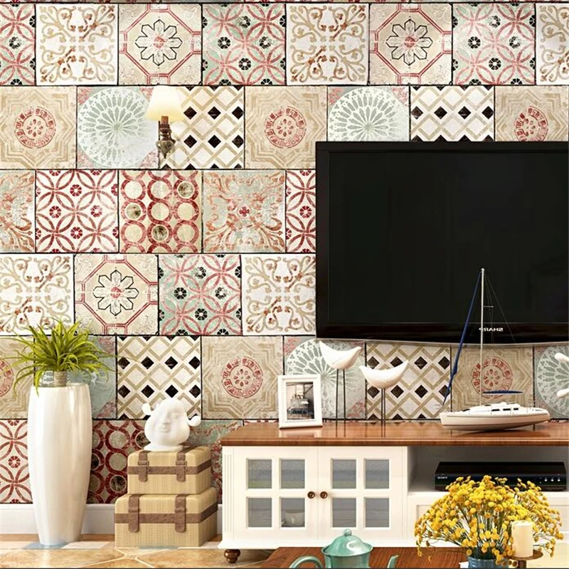 wellyu обои Bohemian style wallpaper Southeast Asia Thai style national style waterproof imitation tile Mediterranean wall paper
wellyu обои Bohemian style wallpaper Southeast Asia Thai style national style waterproof imitation tile Mediterranean wall paper