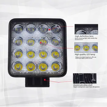 48W Vehicel Headlights 16LEDs Cool White Light Bar 4inch Vehicle Work Light LED Truck For SUV
48W Vehicel Headlights 16LEDs Cool White Light Bar 4inch Vehicle Work Light LED Truck For SUV