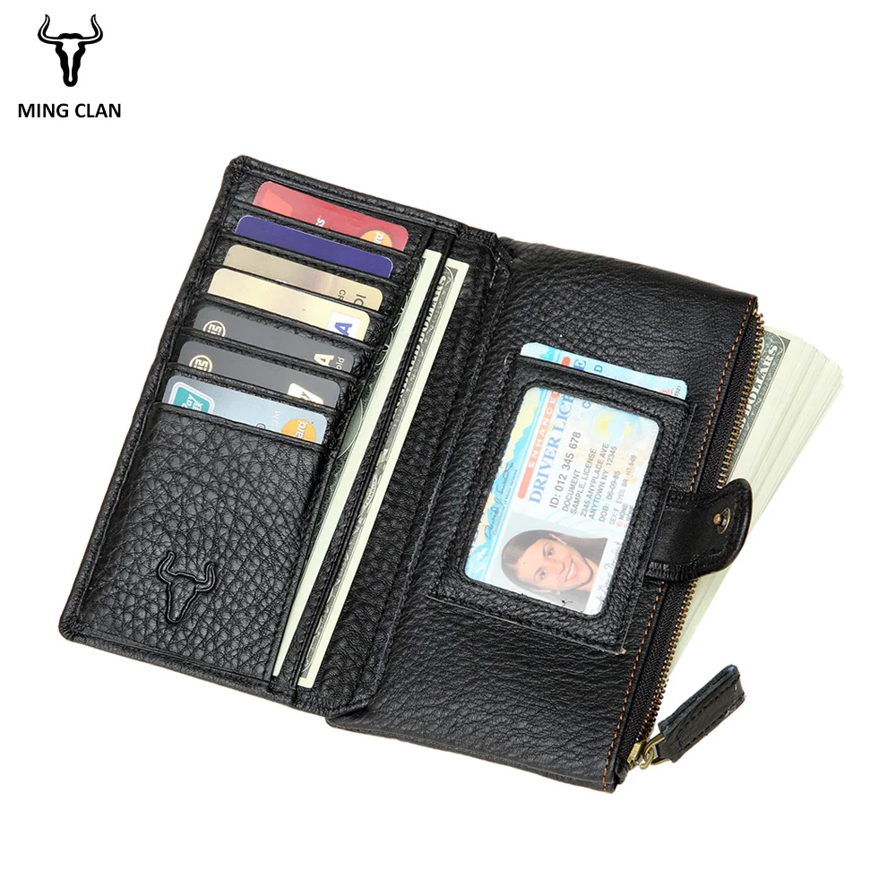MINGCLAN Womens Leather Purses 2018 Carteira Genuine Leather Long Wallet Zipper Coin Purses Credit Card Holder Wallets for Girls
MINGCLAN Womens Leather Purses 2018 Carteira Genuine Leather Long Wallet Zipper Coin Purses Credit Card Holder Wallets for Girls