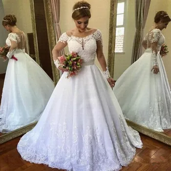 Vestido de Noiva Elegant Lace Wedding Dress 2019 Modern Long Sleeves Bridal Gown Robe De Mariage
Vestido de Noiva Elegant Lace Wedding Dress 2019 Modern Long Sleeves Bridal Gown Robe De Mariage