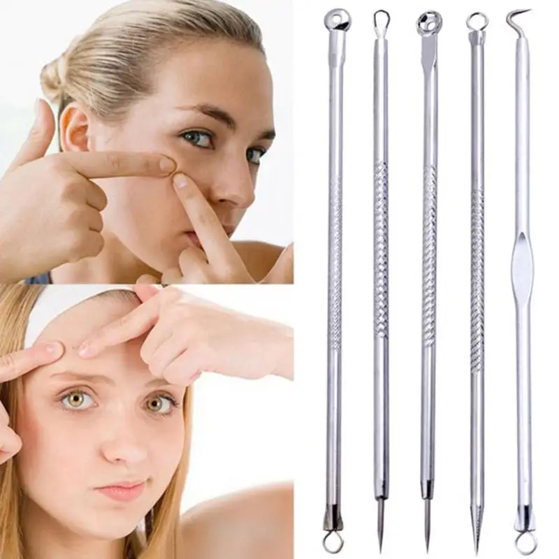 5PCS/set Face Skin Care Stainless Steel Blackhead Blemish Acne Pimple Extractor Remover Kit Tool Cleanser Beauty
5PCS/set Face Skin Care Stainless Steel Blackhead Blemish Acne Pimple Extractor Remover Kit Tool Cleanser Beauty