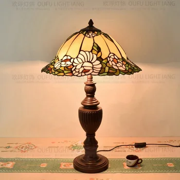 40CM Flowers Tiffany Table Lamp Country Style Stained Glass Lamp for Bedroom Bedside Lamp E27 110-240V
40CM Flowers Tiffany Table Lamp Country Style Stained Glass Lamp for Bedroom Bedside Lamp E27 110-240V
