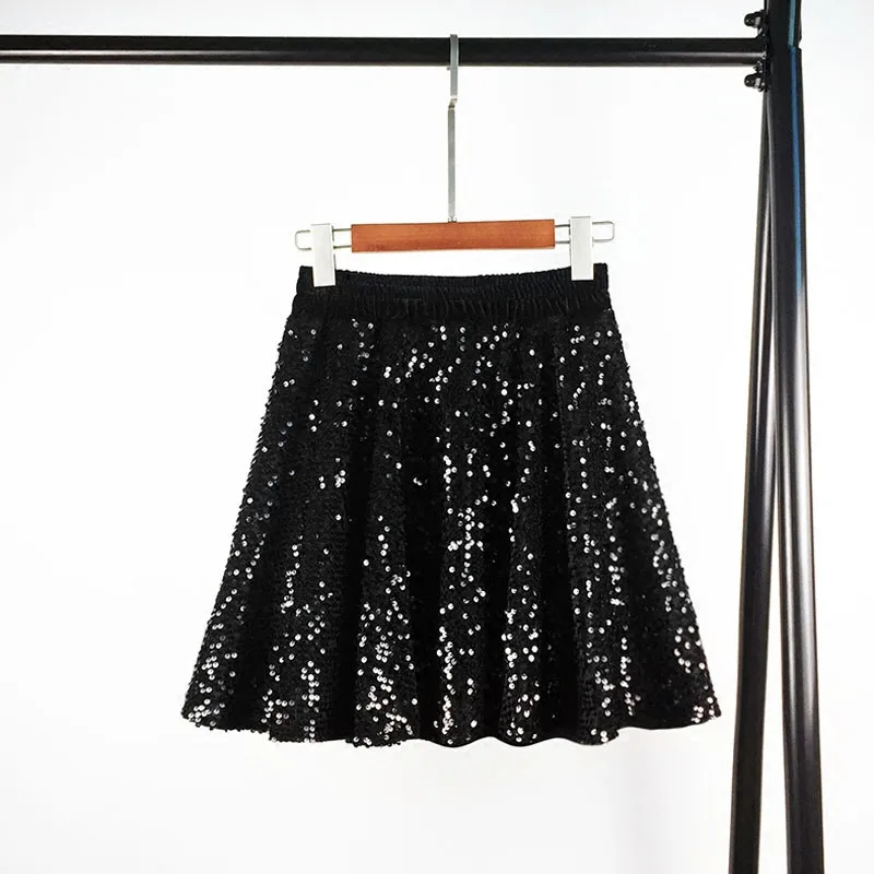 Spring Summer Women Gold Velvet Skirt Sequins High Waist Sexy Mini Skirt Saia Faldas Black Short Party Tutu Skirt Womens C4267
Spring Summer Women Gold Velvet Skirt Sequins High Waist Sexy Mini Skirt Saia Faldas Black Short Party Tutu Skirt Womens C4267