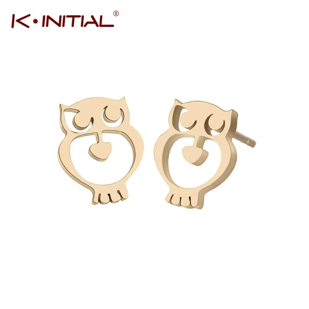 Kinitial Fashion Stainless Steel Animal Owl Cute Heart Ear Stud Earrings for Girl Women Beautiful Ear Piercing Accessories
Kinitial Fashion Stainless Steel Animal Owl Cute Heart Ear Stud Earrings for Girl Women Beautiful Ear Piercing Accessories