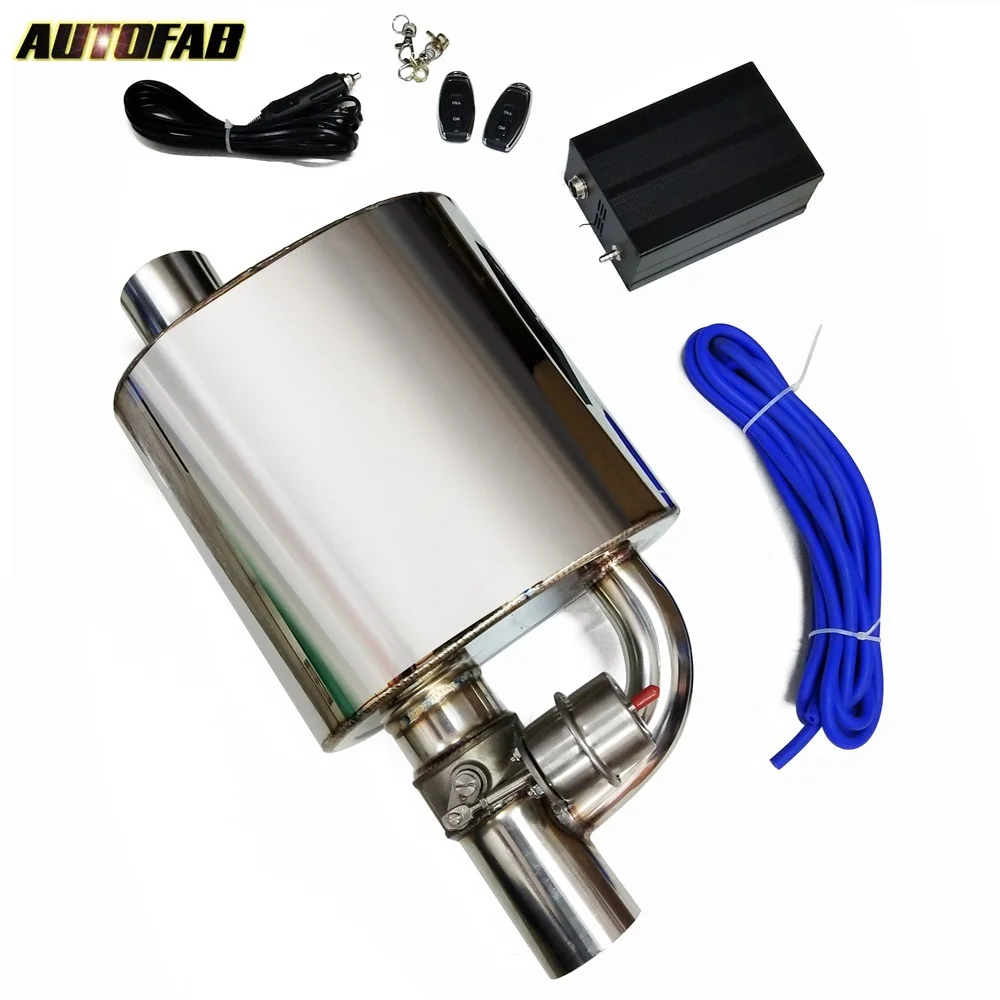 AUTOFAB Electric Exhaust Muffler With Wireless Remote Controller Dump Valve Exhaust Cutout Size: 2"/2.25"/2.5"/2.75"/3" EPQDMF
AUTOFAB Electric Exhaust Muffler With Wireless Remote Controller Dump Valve Exhaust Cutout Size: 2"/2.25"/2.5"/2.75"/3" EPQDMF