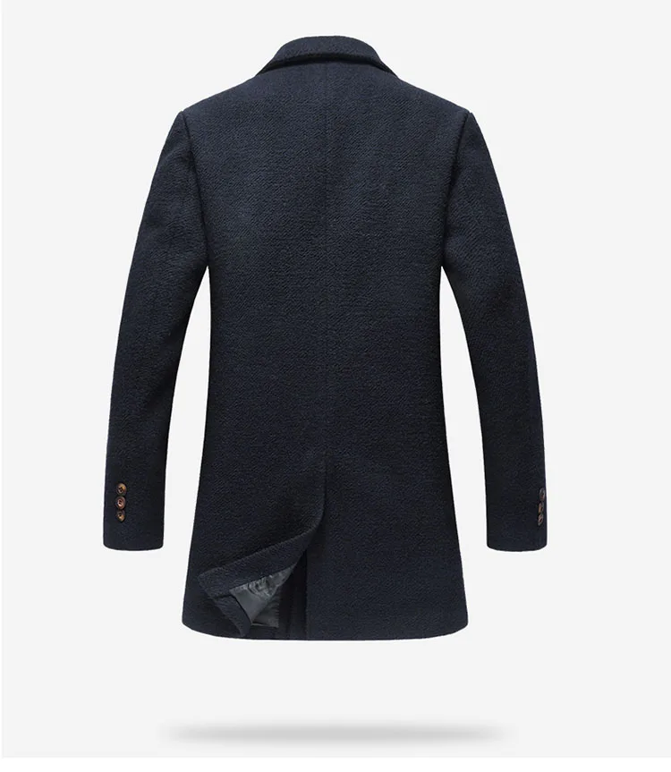 Aolamegs Men Winter Jackets Woolen Coats Fashion Casual Slim Fit Men's Overcoat Warm Outerwear Medium-long Style Jacket Parka (10)