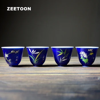 60ml Four Gentlemen Cup Plum Orchid Bamboo Chrysanthemum Ceramic Teacup Master Cup Tea Bowl Chinese Kung Fu Tea Set Drinkware
60ml Four Gentlemen Cup Plum Orchid Bamboo Chrysanthemum Ceramic Teacup Master Cup Tea Bowl Chinese Kung Fu Tea Set Drinkware