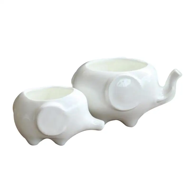 NEW 2pcs Ceramic Flower Pot Elephant Shaped Succulent Planter Pots Cute Desk Decoration for Succulent Plants
NEW 2pcs Ceramic Flower Pot Elephant Shaped Succulent Planter Pots Cute Desk Decoration for Succulent Plants