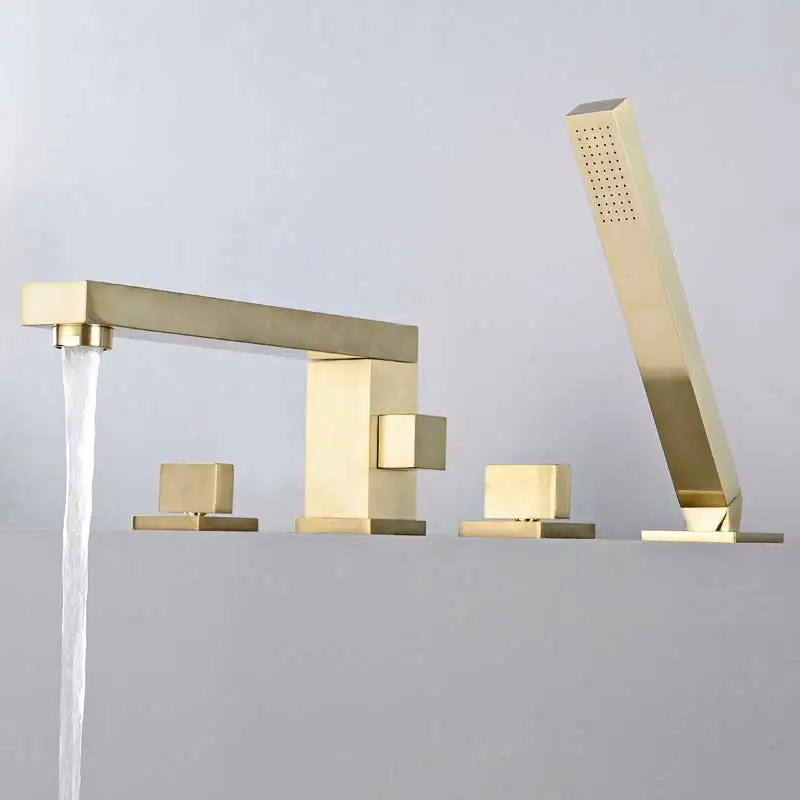 Bathtub Faucets Shower Mixer Set Faucet 4-piece Split Chrome Bath Tub Shower Water mixer Faucet taps brushed Gold Bathtub faucet
Bathtub Faucets Shower Mixer Set Faucet 4-piece Split Chrome Bath Tub Shower Water mixer Faucet taps brushed Gold Bathtub faucet