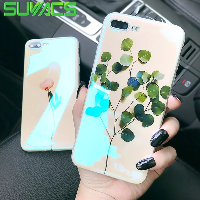 SUYACS Blu-Ray Floral Leaves Pattern Case For iPhone X 6 6S 7 8 Plus IMD Soft Protective Phone Back Cover Case Capa Coque Shell
SUYACS Blu-Ray Floral Leaves Pattern Case For iPhone X 6 6S 7 8 Plus IMD Soft Protective Phone Back Cover Case Capa Coque Shell