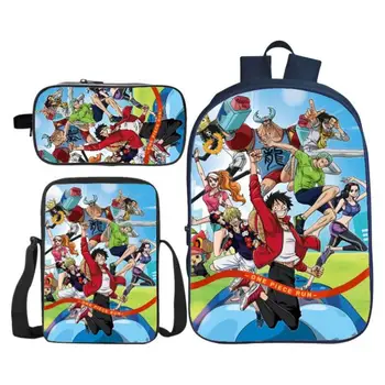 3Pcs/Set Oxford 3D Printing ONE PIECE Kids Shoulder Backpacks Cartoon Children School Bags for Boys Schoolbag Girls Bookbag Gift
3Pcs/Set Oxford 3D Printing ONE PIECE Kids Shoulder Backpacks Cartoon Children School Bags for Boys Schoolbag Girls Bookbag Gift