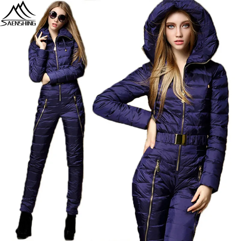 SAENSHING Winter Ski Suit Women One Piece Mountain Skiing Suit Super Warm Duck Down Snowboarding Suits Breathable Ski Jacket
SAENSHING Winter Ski Suit Women One Piece Mountain Skiing Suit Super Warm Duck Down Snowboarding Suits Breathable Ski Jacket