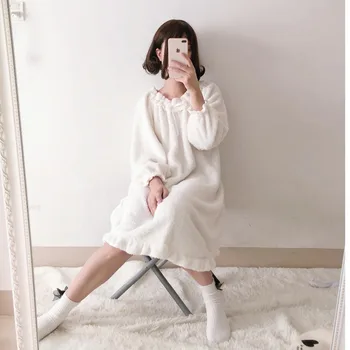 Japanese princess nightdress female winter long sleeve sweet cute autumn winter plush Nightgowns
Japanese princess nightdress female winter long sleeve sweet cute autumn winter plush Nightgowns