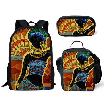 THIKIN 3Pcs/Set School Bags for Girls 2019 Back To School Backpack Kids Bag African American Black Art Girls Book Bag Lovely
THIKIN 3Pcs/Set School Bags for Girls 2019 Back To School Backpack Kids Bag African American Black Art Girls Book Bag Lovely