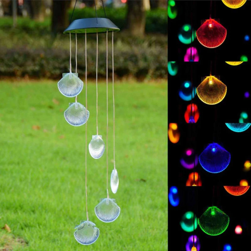 Outdoor Solar Windchime Light Changing Color Solar Power Aeolian Windbell Light Spiral Spinner Windchime for Garden Yard Home 
Outdoor Solar Windchime Light Changing Color Solar Power Aeolian Windbell Light Spiral Spinner Windchime for Garden Yard Home