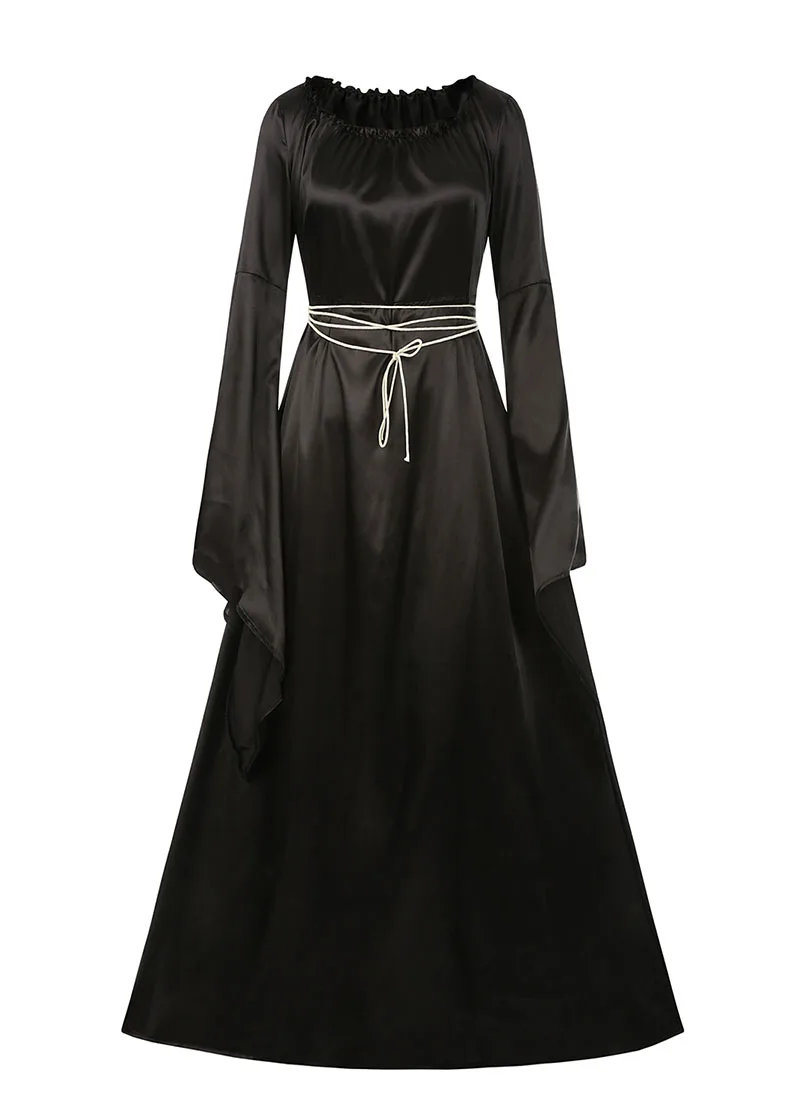 Adult Women Halloween Medieval Gothic Witch Costume Female Black Ribbon Tie Gown Dress Bell Sleeves Clothing For Ladies S-3XL
Adult Women Halloween Medieval Gothic Witch Costume Female Black Ribbon Tie Gown Dress Bell Sleeves Clothing For Ladies S-3XL