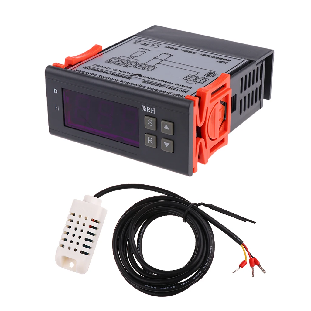 AC 220V Air Humidity Control Sensor Controller Hygrostat Range 1%~99% RH